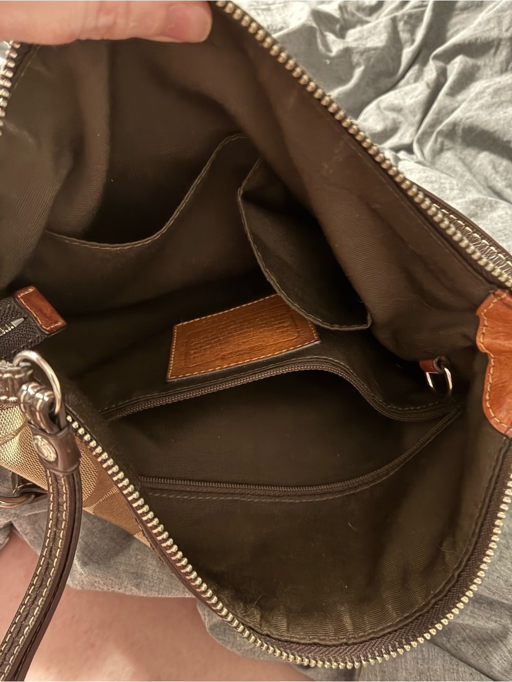 Fair Condition-Coach Signature Stripe Crossbody - Picture 3 of 3